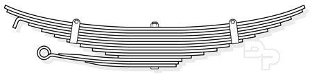 46-1189 - Rear Leaf Spring - Freightliner - Sterling - American LaFrance