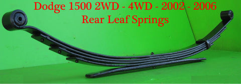 Dodge 1500 (2002 - 2009) Rear Leaf Springs HD - Pair