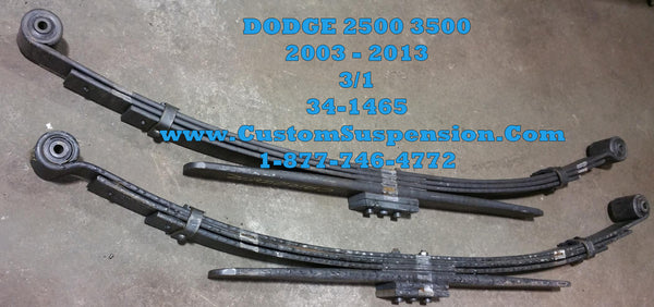 Dodge ram 2500 leaf outlet springs on 1500