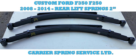 Ford F350 (2008 - 2016) Custom Rear Leaf Spring 02" - Pair