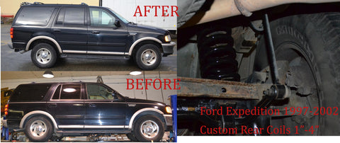 Ford Expedition Air Bag to Coil Spring Conversion - 2" Lift