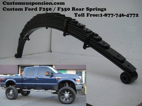 Ford F350 (2008 - 2018) Custom Rear Leaf Spring 12" - Pair