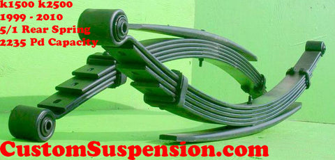 Chevy/GMC 1999-2010 K1500 K2500 Rear Leaf Spring 5/1 22-1289