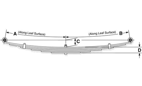 1999-2015 Ford E450SD - Leaf Spring (Rear - 11 Leaves) Piar