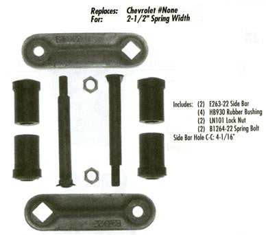GMC/Chevy 1965-70 Front Suspension - Shackle Kit - Pair