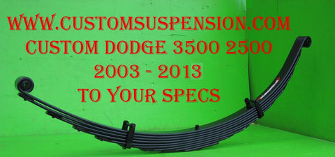 Dodge 2500 3500 (2003 - 2013) Custom Rear Lift Spring 06" - Pair