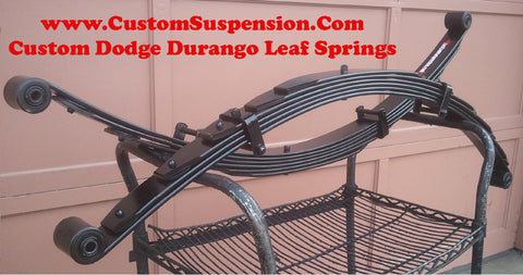 Dodge Durango 1998 - 2003 Custom 4" Rear Leaf Springs - Pair
