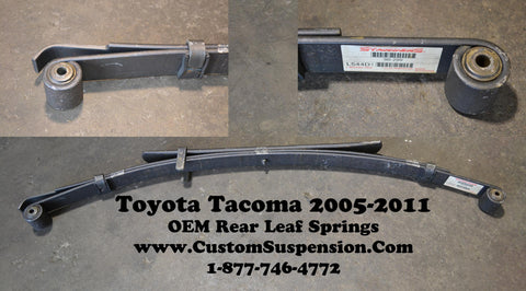Toyota Tacoma Prerunner 2wd,4wd 2005-2016 Rear Leaf Springs OEM 90-297