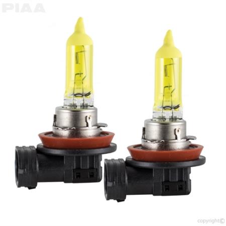 H11 Solar Yellow Bulb Twin Pack