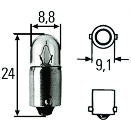 Hella T2.75 Incandescent Bulb - H83050011
