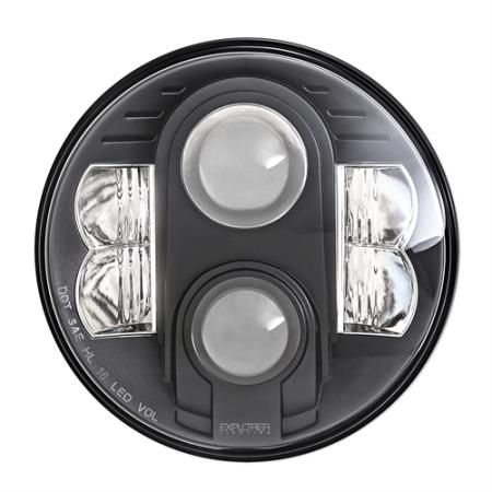 Pro Comp 7 Inch Round LED Headlamps (Clear) - 76402P