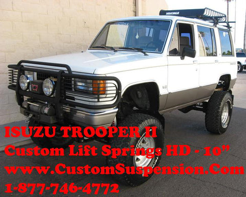 Isuzu Trooper II 1988 - 1991 Custom 04" Rear Lift Springs -Pair