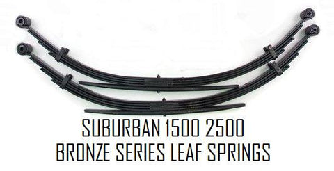 Suburban 2500 1500 1992 - 2006 Custom 04" Rear Springs - Pair - Bronze Series